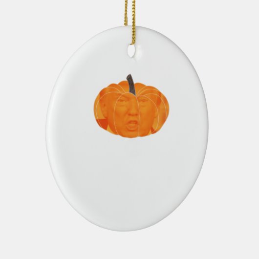 Halloween Trumpkin Extra Classic Keramisch Ornament (Rechts)