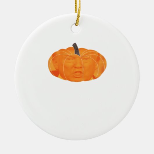 Halloween Trumpkin Extra Classic Keramisch Ornament (Voorkant)