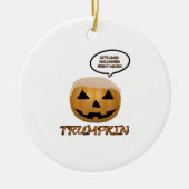 Halloween Trumpkin Fitted Keramisch Ornament (Voorkant)