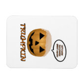 Halloween Trumpkin Fitted Magneet (Horizontaal)