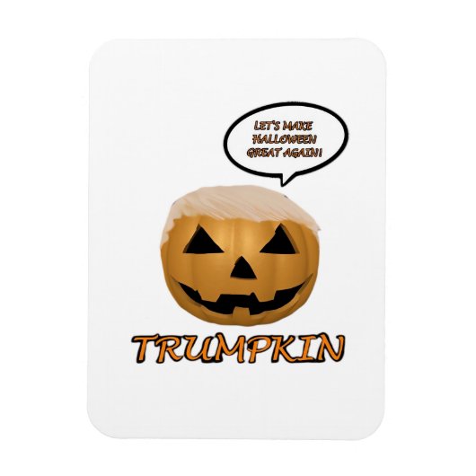 Halloween Trumpkin Fitted Magneet (Verticaal)