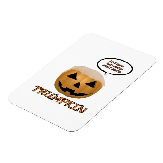 Halloween Trumpkin Fitted Magneet (Linkerzijde)