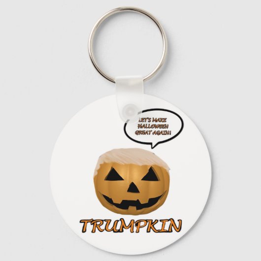 Halloween Trumpkin Fitted Sleutelhanger (Voorkant)