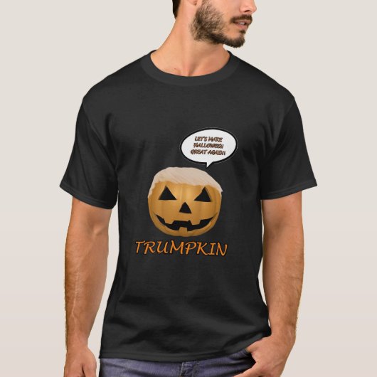 Halloween Trumpkin Fitted T-shirt (Voorkant)