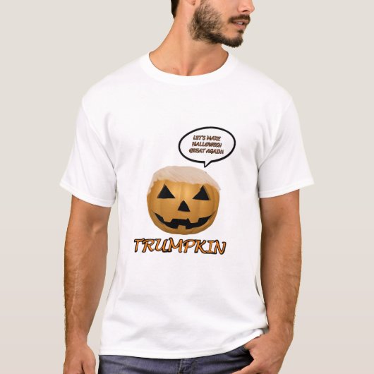 Halloween Trumpkin Fitted T-shirt (Voorkant)