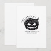 Halloween Trumpkin  Funny & Cute Halloween Costume Feestdagenkaart (Voorkant / Achterkant)