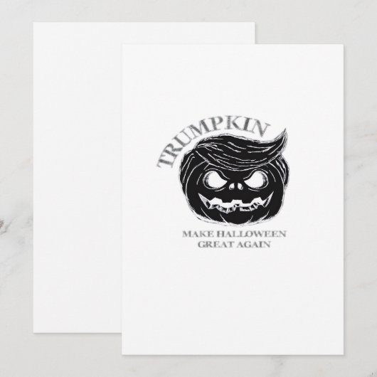 Halloween Trumpkin  Funny & Cute Halloween Costume Feestdagenkaart (Voorkant / Achterkant)