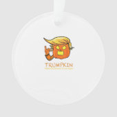 Halloween Trumpkin Funny - Klassiek kostuumontwerp Ornament (voorkant)