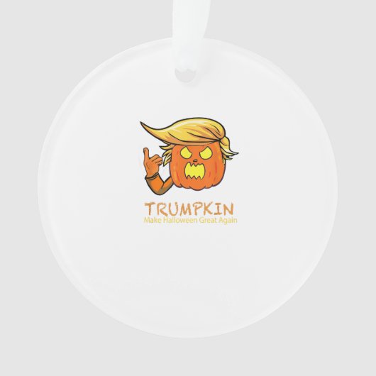 Halloween Trumpkin Funny - Klassiek kostuumontwerp Ornament (voorkant)