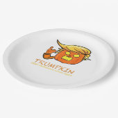 Halloween Trumpkin Funny - Klassiek kostuumontwerp Papieren Bordje (Gekanteld)