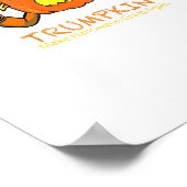 Halloween Trumpkin Funny - Klassiek kostuumontwerp Poster (Hoek)