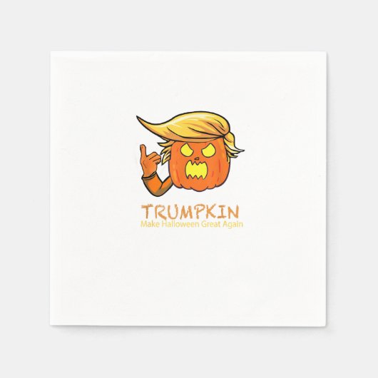 Halloween Trumpkin Funny - Klassiek kostuumontwerp Servet (Voorkant)