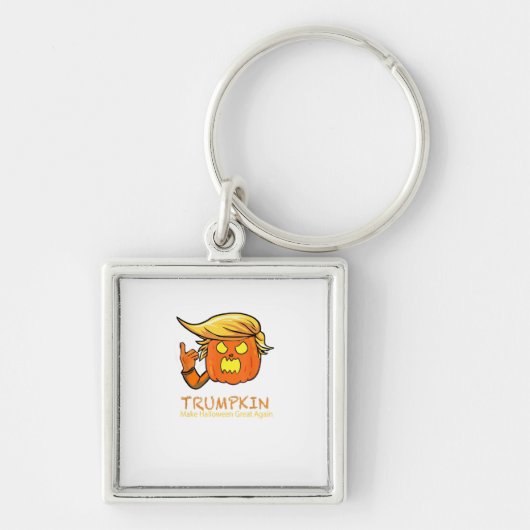 Halloween Trumpkin Funny - Klassiek kostuumontwerp Sleutelhanger (Voorkant)