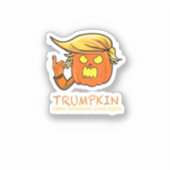 Halloween Trumpkin Funny - Klassiek kostuumontwerp Sticker (Voorkant)