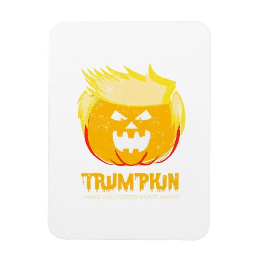 Halloween Trumpkin Funny Magneet (Verticaal)