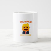 Halloween Trumpkin Funny Pumpkin Halloween Grote Koffiekop (Voorkant)