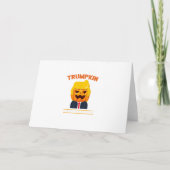 Halloween Trumpkin Funny Pumpkin Halloween Kaart (Voorkant)