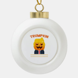 Halloween Trumpkin Funny Pumpkin Halloween Keramische Bal Ornament