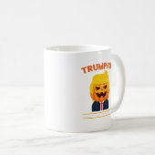 Halloween Trumpkin Funny Pumpkin Halloween Koffiemok (Voorkant rechts)