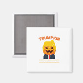 Halloween Trumpkin Funny Pumpkin Halloween Magneet (Voorkant / Achterkant)
