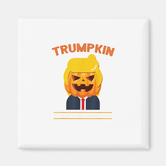 Halloween Trumpkin Funny Pumpkin Halloween Magneet (Voorkant)