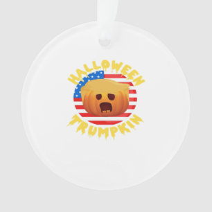 Halloween Trumpkin Funny Pumpkin Parodie Ornament