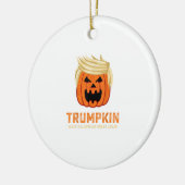 Halloween Trumpkin Funny - Spooky Parodie Slogan Keramisch Ornament (Links)