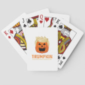 Halloween Trumpkin Funny - Spooky Parodie Slogan Pokerkaarten (Achterkant)