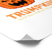 Halloween Trumpkin Funny - Spooky Parodie Slogan Poster (Hoek)