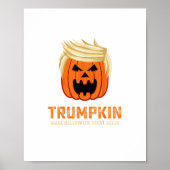 Halloween Trumpkin Funny - Spooky Parodie Slogan Poster (Voorkant)