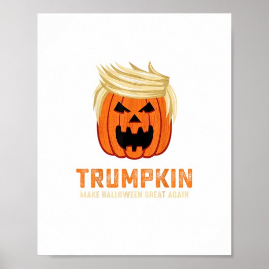 Halloween Trumpkin Funny - Spooky Parodie Slogan Poster (Voorkant)