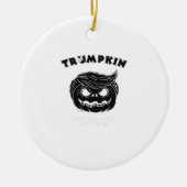 Halloween Trumpkin Grappig Halloween Kostuum Keramisch Ornament (Voorkant)