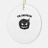 Halloween Trumpkin Grappig Halloween Kostuum Keramisch Ornament (Links)