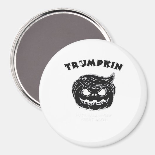 Halloween Trumpkin Grappig Halloween Kostuum Magneet (Voorkant / Achterkant)