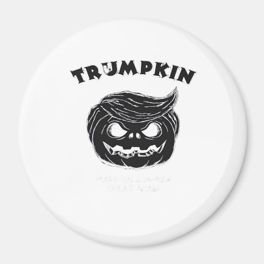 Halloween Trumpkin Grappig Halloween Kostuum Magneet (Voorkant)