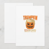 Halloween Trumpkin Grappig Maak Amerika Groot Feestdagenkaart (Voorkant / Achterkant)