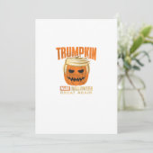Halloween Trumpkin Grappig Maak Amerika Groot Feestdagenkaart (Staand voorkant)