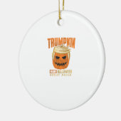 Halloween Trumpkin Grappig Maak Amerika Groot Keramisch Ornament (Links)