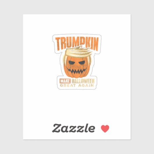 Halloween Trumpkin Grappig Maak Amerika Groot Sticker (Vel)