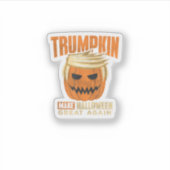 Halloween Trumpkin Grappig Maak Amerika Groot Sticker (Voorkant)