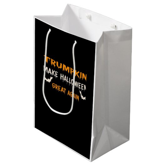 Halloween Trumpkin Grappig Maak Halloween weer gew Medium Cadeauzakje (Voorkant Gekanteld)