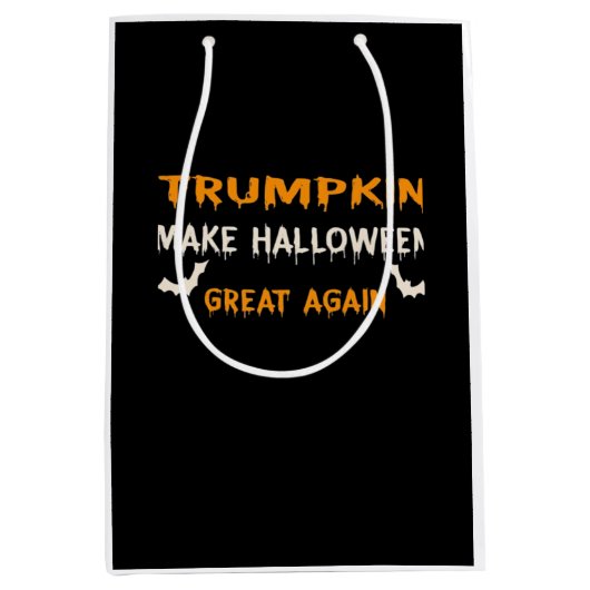 Halloween Trumpkin Grappig Maak Halloween weer gew Medium Cadeauzakje (Voorkant)