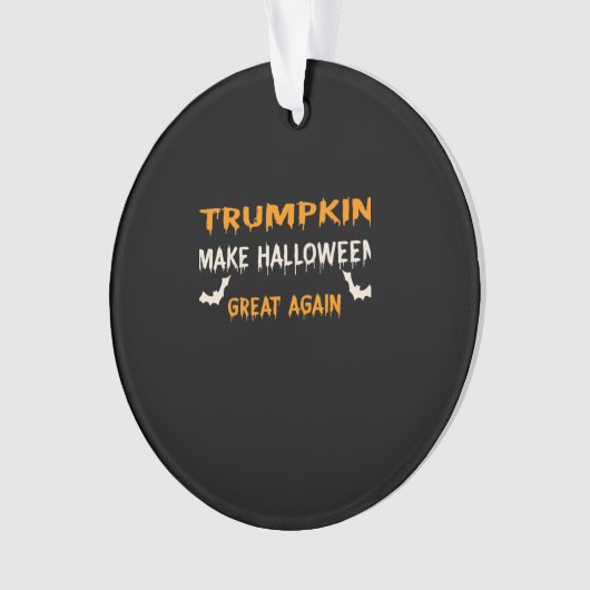 Halloween Trumpkin Grappig Maak Halloween weer gew Ornament (voorkant)