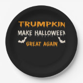 Halloween Trumpkin Grappig Maak Halloween weer gew Papieren Bordje (Voorkant)