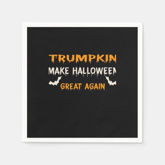 Halloween Trumpkin Grappig Maak Halloween weer gew Servet (Voorkant)