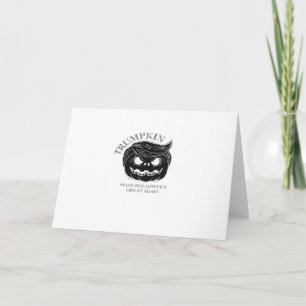 Halloween Trumpkin Grappig & Schattige Halloween K Kaart