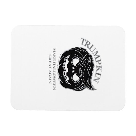 Halloween Trumpkin Grappig & Schattige Halloween K Magneet (Horizontaal)