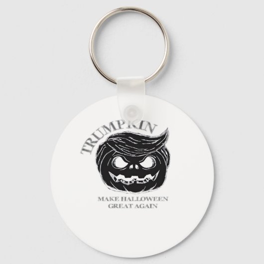 Halloween Trumpkin Grappig & Schattige Halloween K Sleutelhanger (Voorkant)