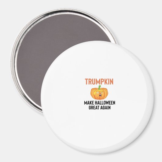 Halloween Trumpkin - Grappige Pompoen Graphic voor Magneet (Voorkant / Achterkant)