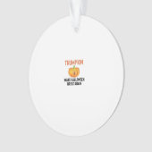 Halloween Trumpkin - Grappige Pompoen Graphic voor Ornament (voorkant)